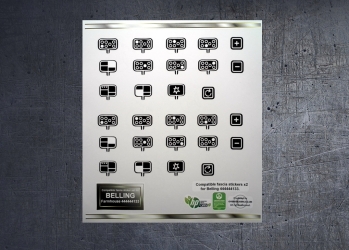 Belling Farmhouse 444444133 Compatible fascia sticker set x2. (image for) Belling Farmhouse 444444133 Compatible fascia sticker set x2.