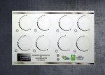 (image for) Lamona Lam1160, Lam1180 Hob Compatible fascia sticker set 4 and 5 burner.